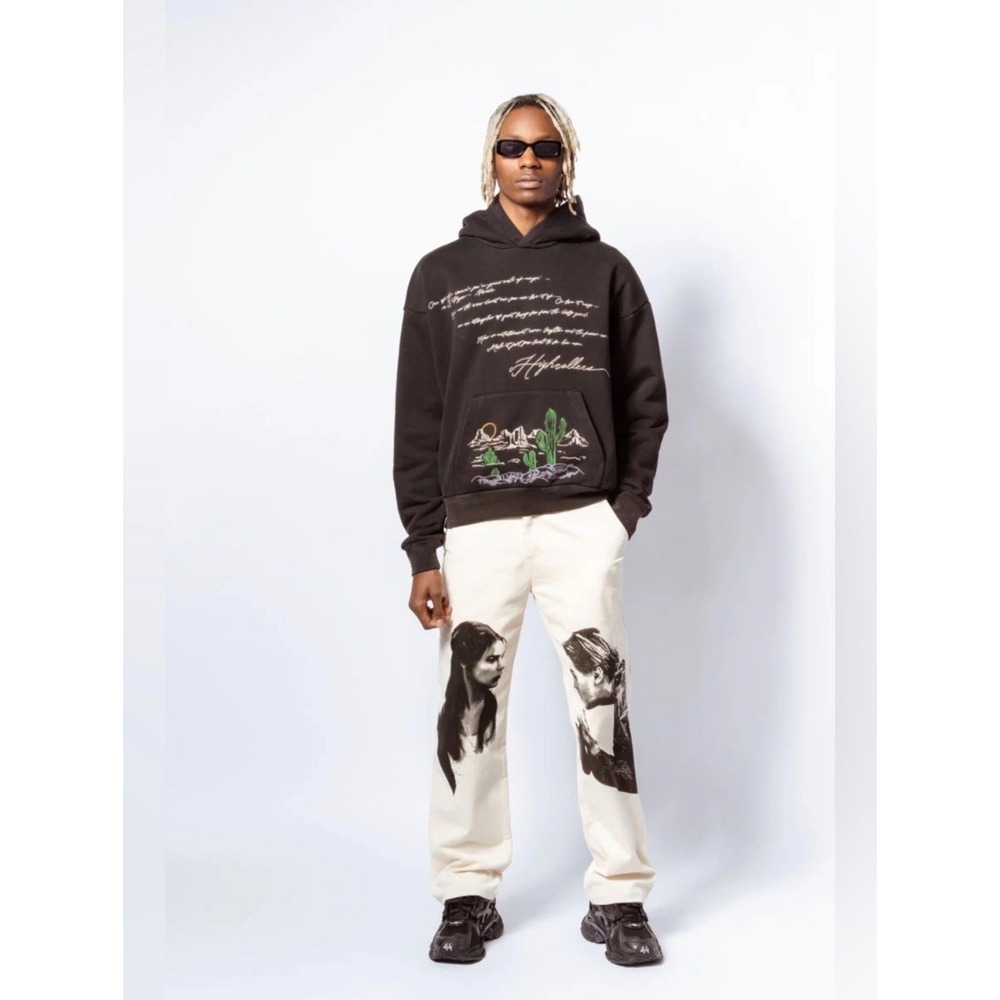 NWT INNER CIRCLE Romeo + Juliet Graphic Corduroy Pants XS